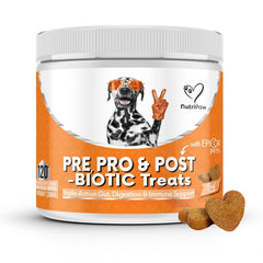 NutriPaw Pre, Pro and Postbiotic Supplement Treats For Dogs 120 Pack 300g