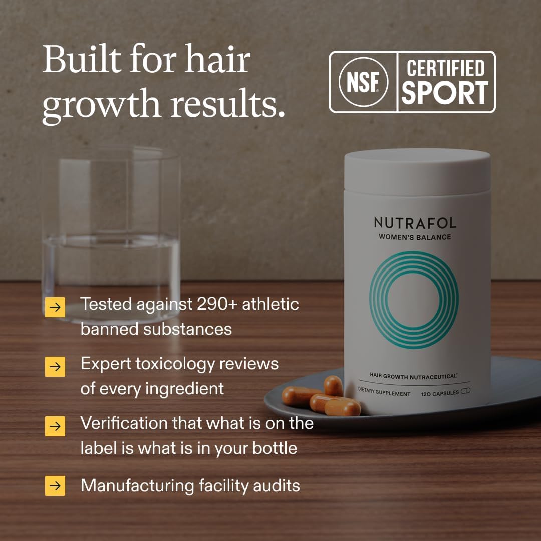 Nutrafol Women Hair Growth Supplement 120 Capsules | Women's Hair Wellness Formula