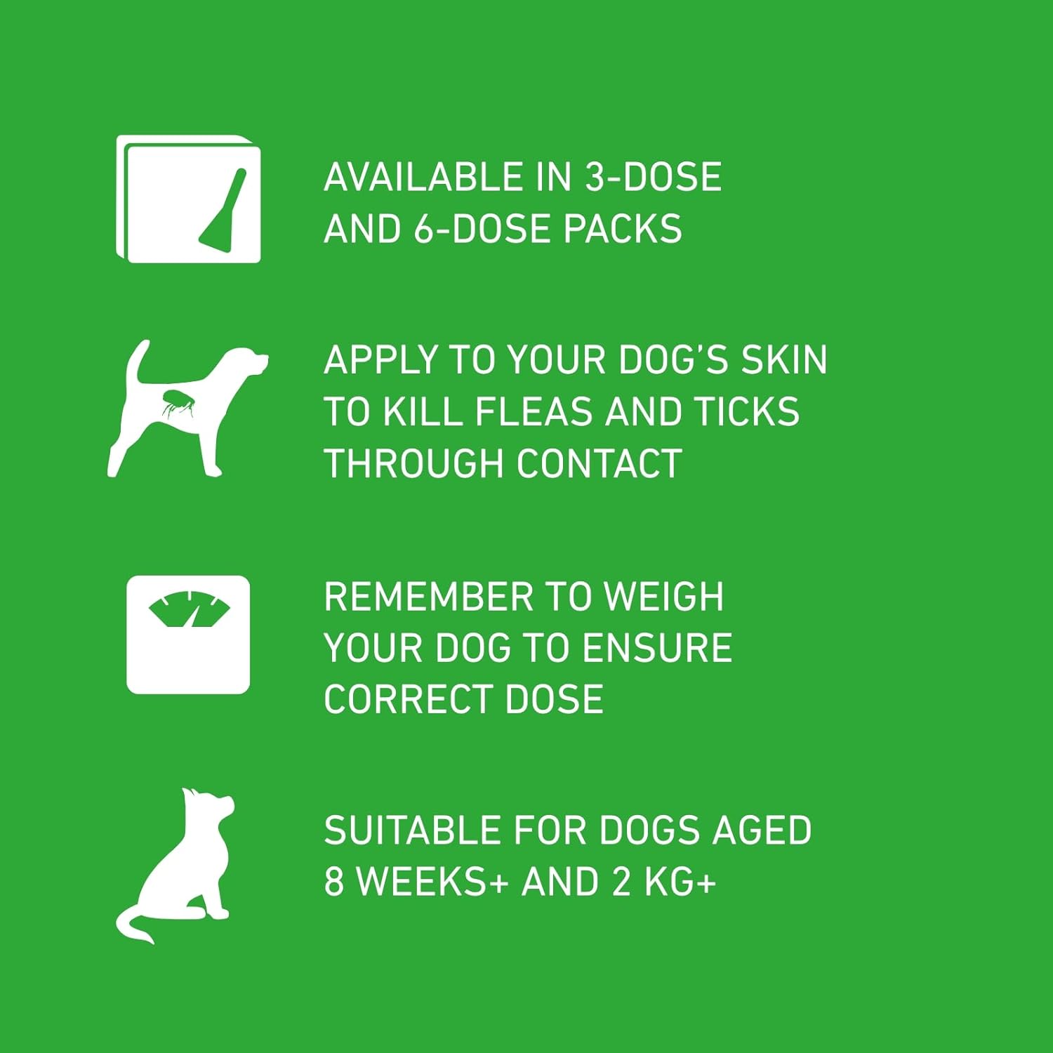 FRONTLINE Plus Flea & Tick Treatment for Medium Dogs 10–20kg | 6 Pipettes
