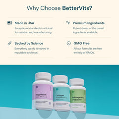 Bettervits Glucosamine Complex with MSM & Turmeric 90 Capsules | Joint Support Supplement