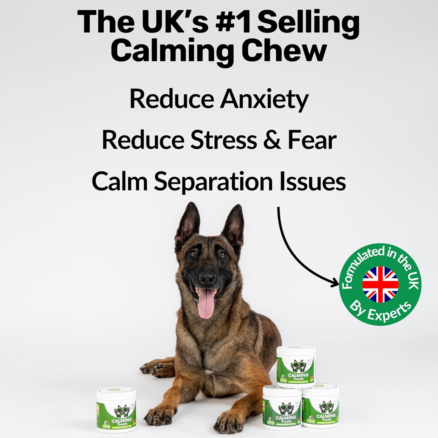 NutriPaw Calming Treats for Dogs | Natural Anxiety & Stress Relief Chews