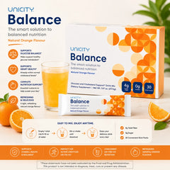 Unicity Balance Natural Orange Drink Mix 30 Stick Packs | Daily Nutritional Drink Mix
