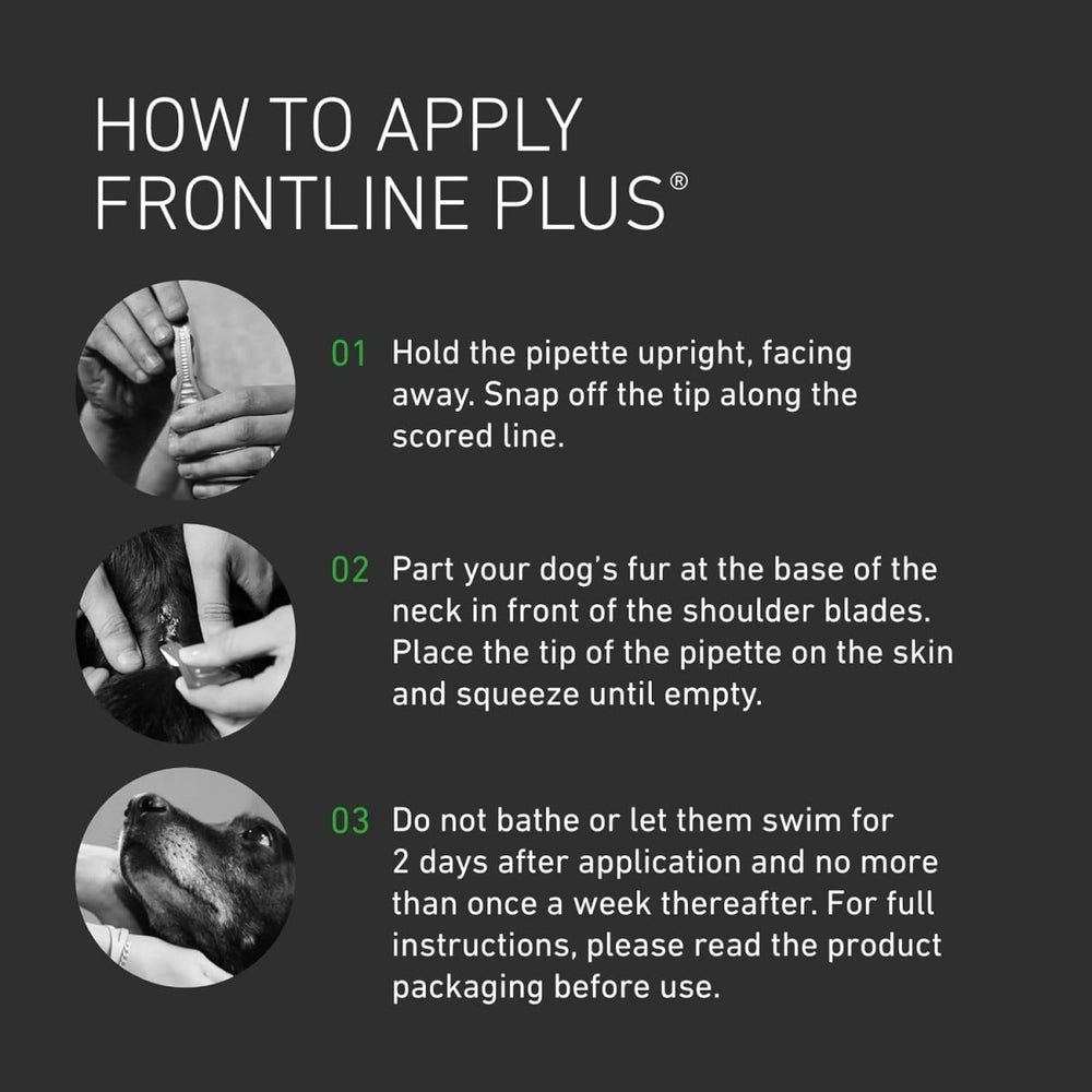 FRONTLINE Plus Flea & Tick Treatment for Medium Dogs 10–20kg | 6 Pipettes fragrance