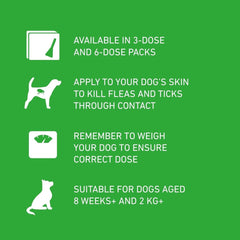 FRONTLINE Plus Flea & Tick Treatment for Medium Dogs 10–20kg | 6 Pipettes fragrance