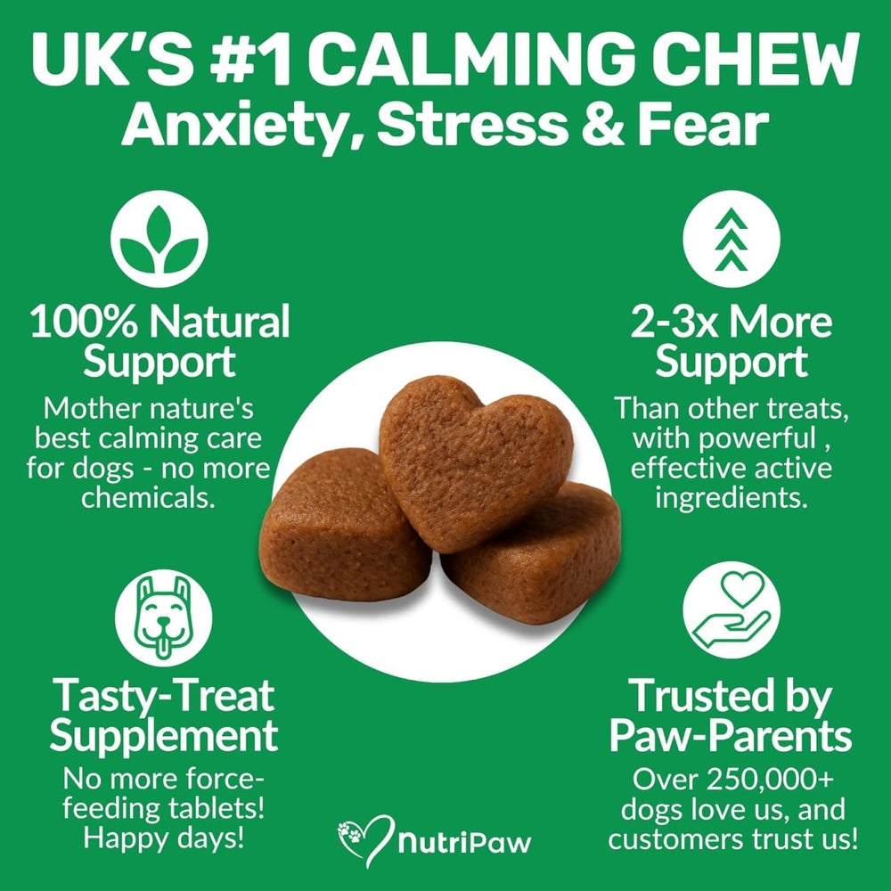 NutriPaw Calming Treats for Dogs | Natural Anxiety & Stress Relief Chews fragrance