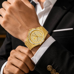 OLEVS 9803 Luxury Full Diamond Automatic Mechanical Watch for Men – Waterproof Stainless Steel Business Wristwatch fragrance