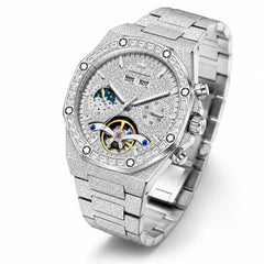 OLEVS Luxury Automatic Mechanical Watch for Men – Waterproof Diamond Dial Stainless Steel Business Wrist Watch fragrance