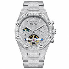 OLEVS Luxury Automatic Mechanical Watch for Men – Waterproof Diamond Dial Stainless Steel Business Wrist Watch fragrance