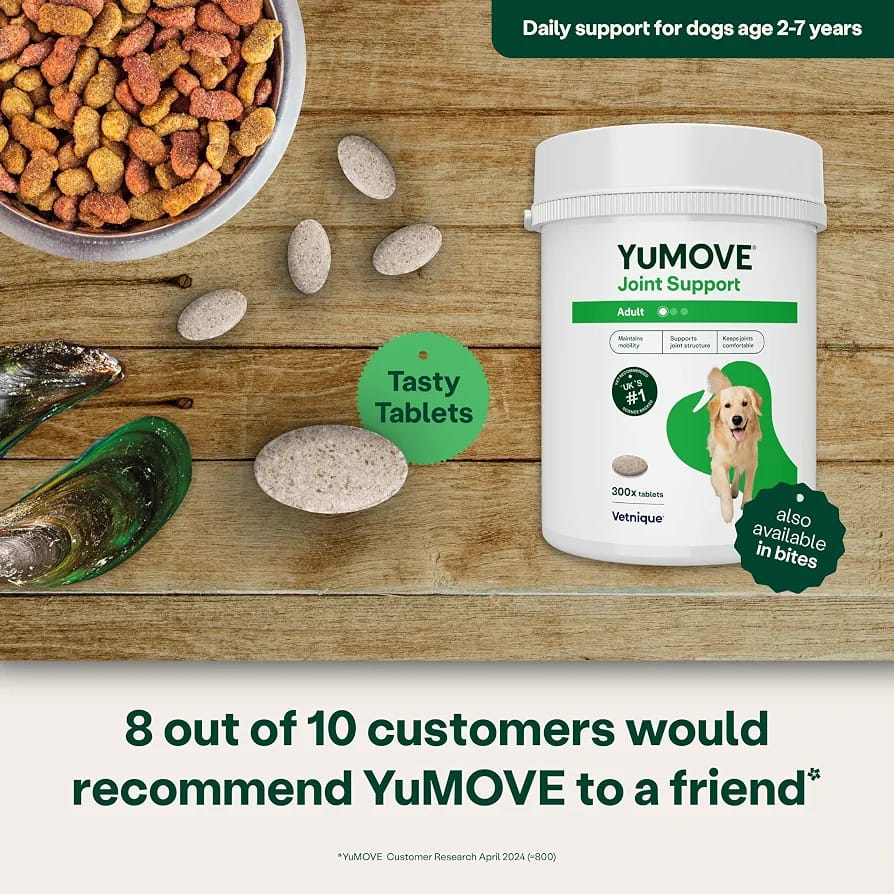 YuMOVE Adult Dog Joint Supplement 300 Tablets | Hip & Joint Support for Adult Dogs fragrance